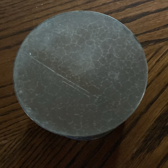 Punched tin candle holder with smoke lid apple design and hearts - Picture 5 of 8